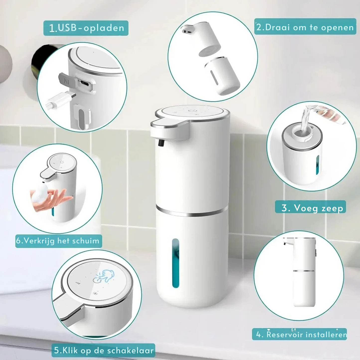 Touchless Luxe Zeepdispenser 🧼