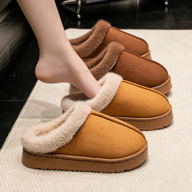 Fluffy Winter Slippers - Warme, Antislip Dames & Unisex