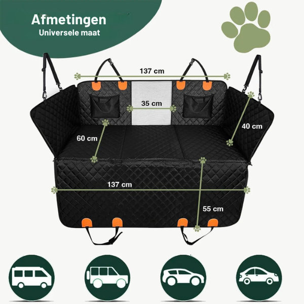 TravelPaw™ | Antislip Hondenmat voor in de Auto