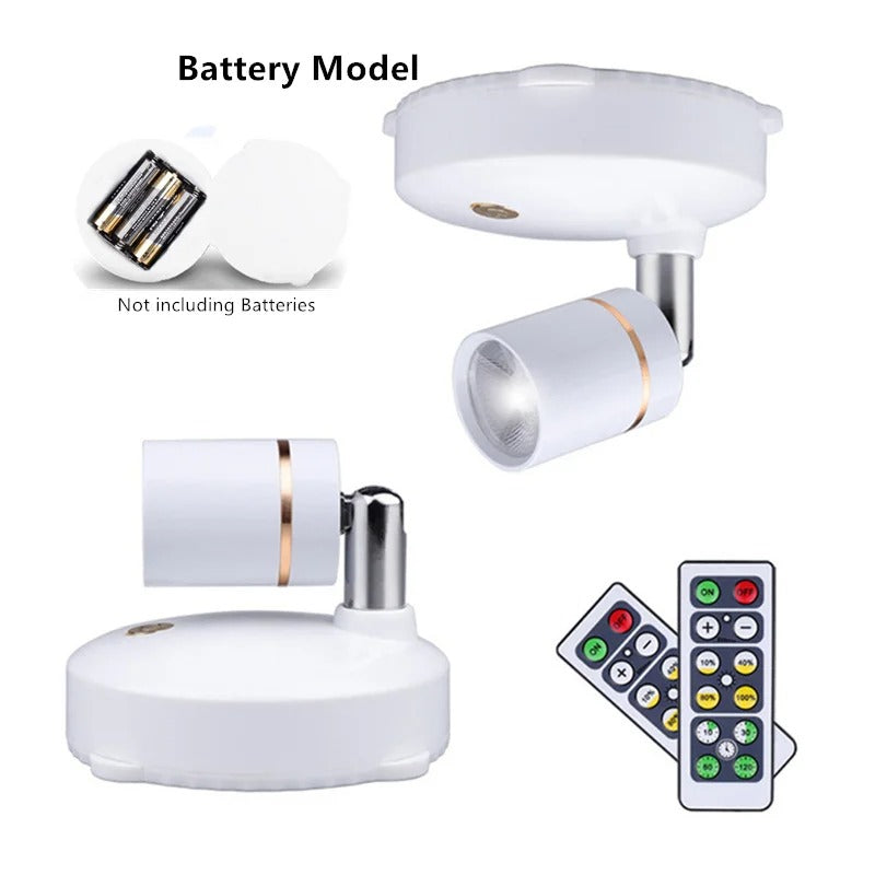 BrightGlow™️ - Draadloze LED-spot met Smart Light!